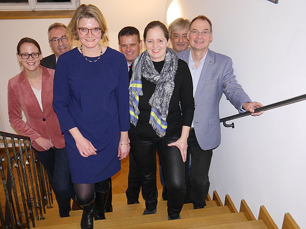 der frisch gewählte Vorstand der vhs Weilheim im Dezember 2019